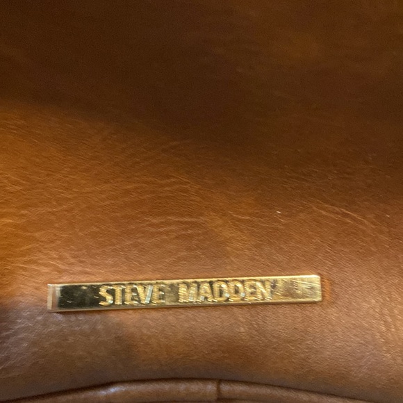 Steve Madden Cognac Faux Leather Hobo Bag - Picture 3 of 9